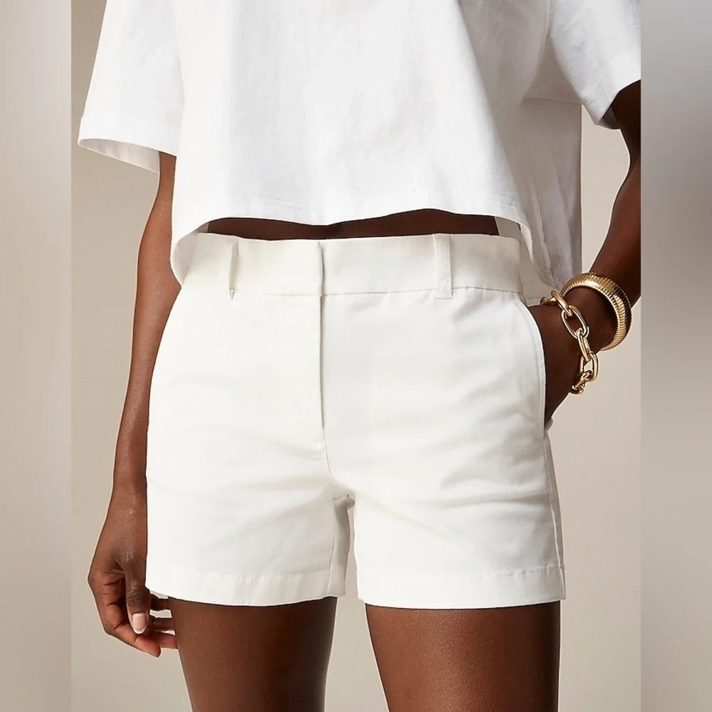 NWT J Crew white shorts size 12 and 14 - Picture 4 of 8